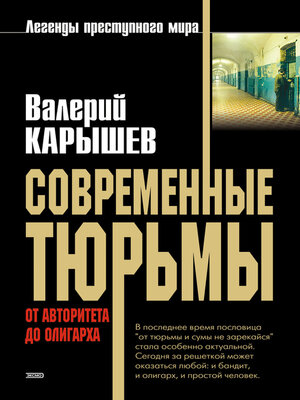 cover image of Современные тюрьмы. От авторитета до олигарха